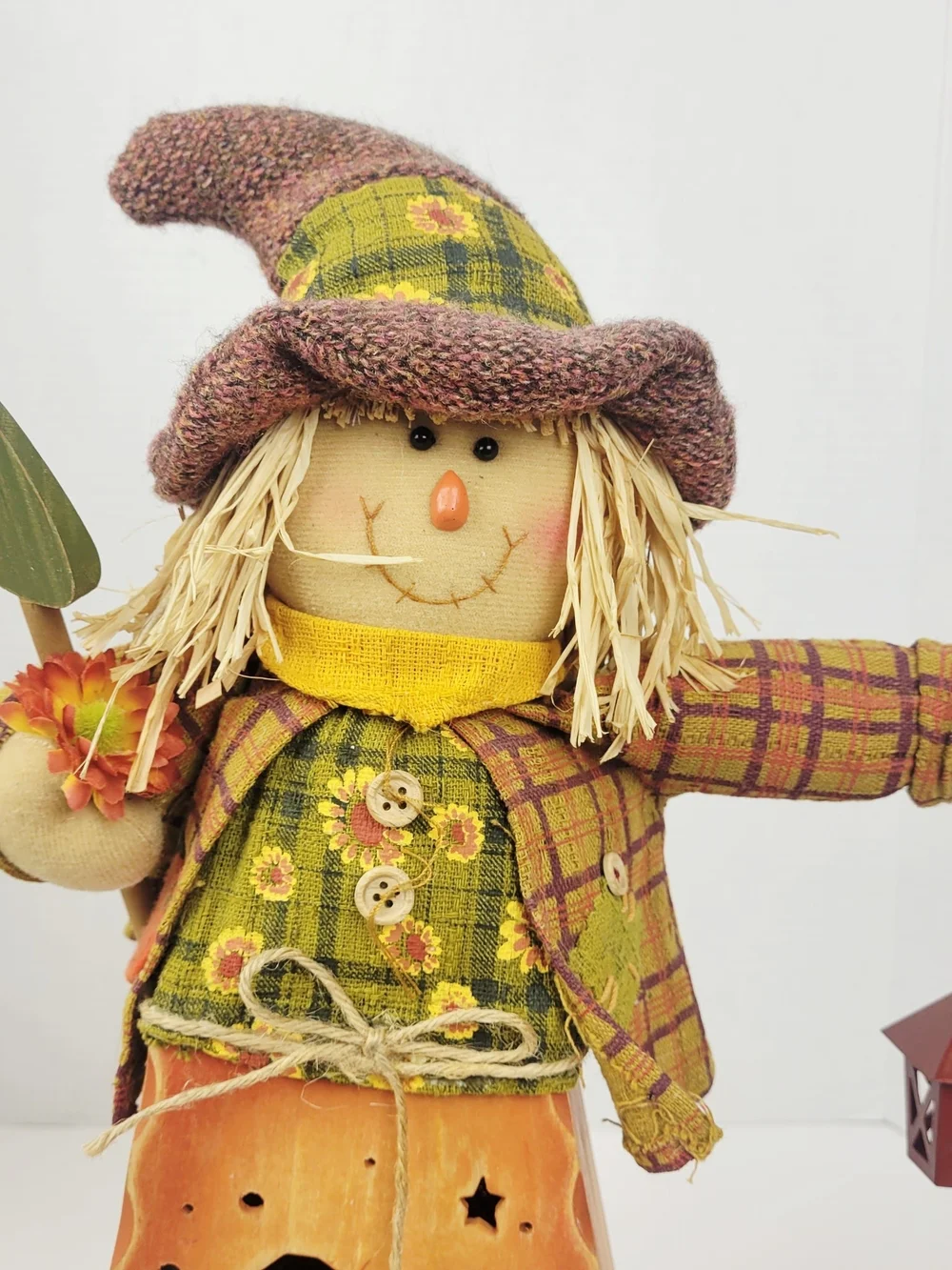Vtg Halloween Harvest Scarecrow 16